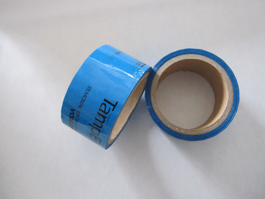 Nastro rosso/blu della guarnizione di Secuity dell'ANIMALE DOMESTICO di alto livello con il marchio di stampa per il campo logistico