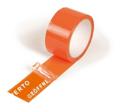 Hot Melt adesivo PET Secuity Seal nastro per cliente Carton / borse di documenti di sicurezza